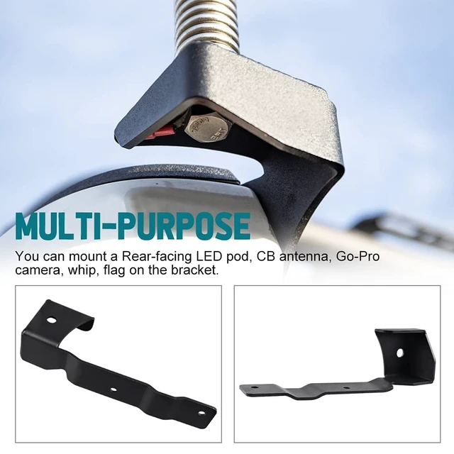 Alt view image 4 of 5 - NORTHYUN LED Pod Mount CB Antenna Whip Flag Mounting Bracket