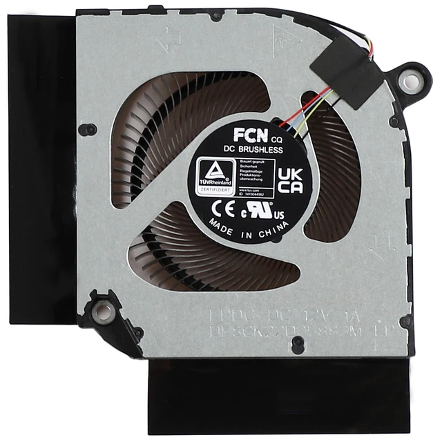Alt view image 3 of 5 - CPU+GPU Cooling Fan for Acer Predator Helios PH315-55 PH317-55 317-56 12V