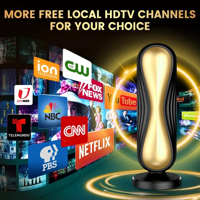 Alt view image 3 of 5 - 2026 TV Antenna for Smart Indoor TV, Supports 4K 8K Local Channels