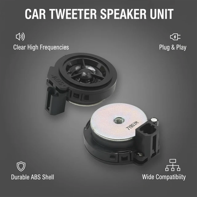 Alt view image 3 of 5 - Zreneyfex 39120-SJC-A01 Tweeters Speaker Assembly, Replacement for Honda Civic 2006-2021/CR-V/Accord/Clarity/Crosstour/Insight/Ridgeline/HR-V &Acura ILX 2013-2022, Replaces 39120-T0A-A51 (2 Pack)