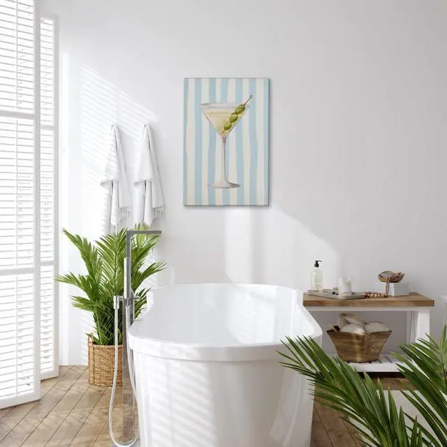 Alt view image 3 of 7 - Martini Wall Art Cocktail Canvas Prints Trendy Bar Cart Poster Alcohol Drink Art Decor Minimalist Aesthetic Prints Apartment Dorm Kitchen Home Bar Wall Decor Framed16x24inch