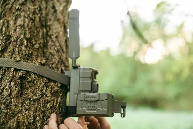 Alt view image 5 of 7 - TACTACAM Reveal Pro 3.0 Cellular Trail Camera - Multi-Cellular Network, GPS, 2" LCD, No-Glow IR, Wi-Fi Enabled, HD Photos & 1080p Videos, Fast Trigger with Cleaning Cloth (2PK)