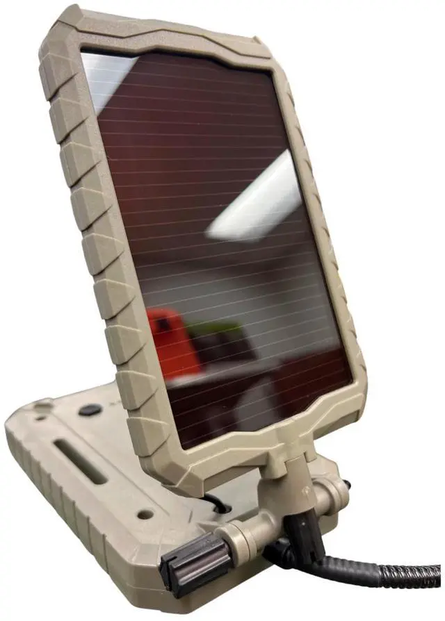 Alt view image 6 of 10 - Stealth Cam Durable Sol-Pak Solar Battery Pack | 12V Solar Power Panel, Rechargeable Battery & 10ft Insulated Cable | Co