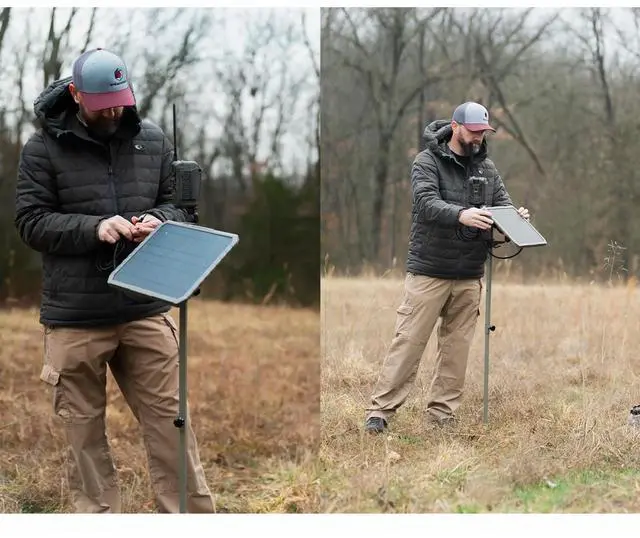 Alt view image 13 of 13 - Stealth Cam FieldMax External EX 3000 mAh Solar Battery Pack with 10-Inch Solar Panel for Revolver, Flashback, Deceptor Max, and Fusion Max Cellular Trail Cameras