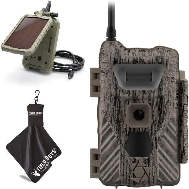 Main image of Stealth Cam Flashback 40MP Trail Camera with 0.4s Trigger Speed, True Color Night Photos, White Xenon Flash, App-Controlled, Verizon & AT&T, Microfiber Cleaning Cloth, and Solar Panel