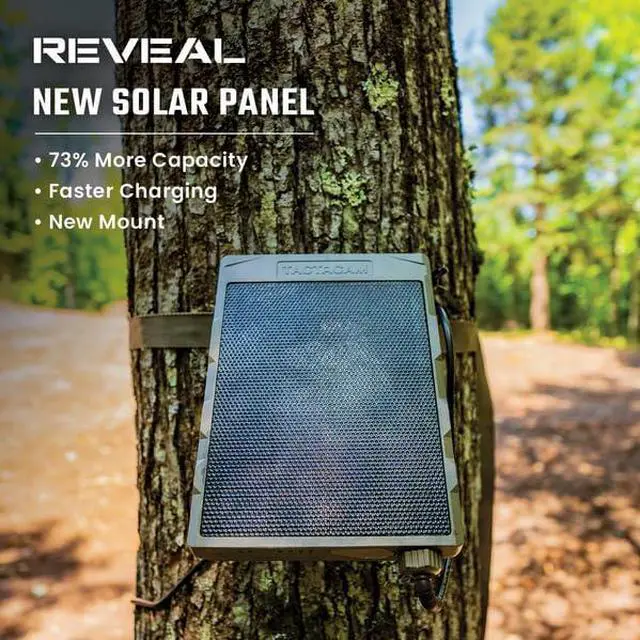 Alt view image 3 of 6 - New TACTACAM Reveal Solar Panel for Reveal Cellular Trail Cameras X 2.0, X 3.0, X Pro 3.0 X, Gen 1, SK, XB (Solar Panel)
