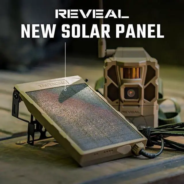 Alt view image 5 of 6 - New TACTACAM Reveal Solar Panel for Reveal Cellular Trail Cameras X 2.0, X 3.0, X Pro 3.0 X, Gen 1, SK, XB (Solar Panel)