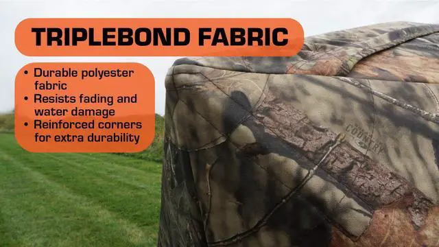 Alt view image 6 of 7 - RHINO Blinds R500-MOC 3-4 Person Hunting Ground Blind, Breakup Country