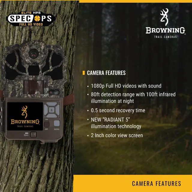 Alt view image 5 of 8 - browning spec ops elite hp5 trail camera