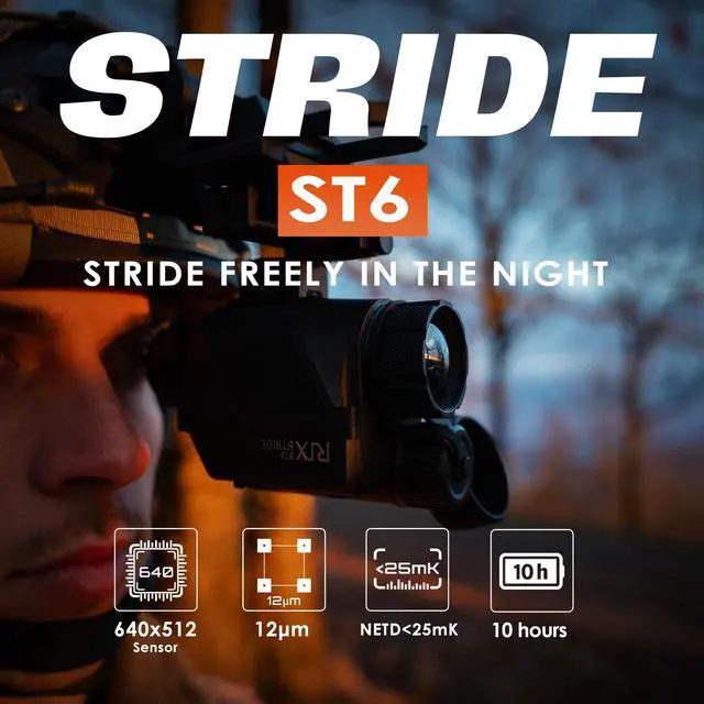 Alt view image 2 of 7 - RIX Thermal Monocular Stride ST6 Thermal Imaging Monocular for Hunting 640x512 (50 Hz), Handheld Thermal Monocular for Hunters, Monocular Thermal Vision
