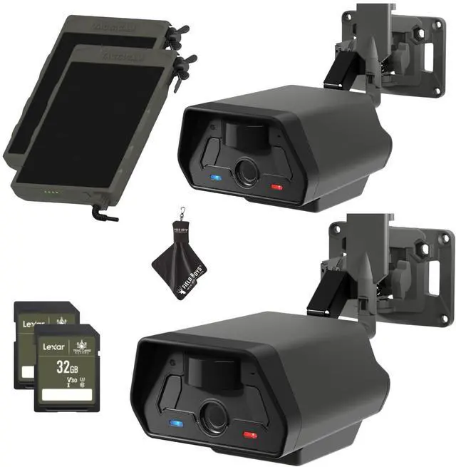 Main image of TACTACAM Defend Cellular Security Camera - No WiFi Required - Motion Activated Wireless Camera - Motion Detection - Includes Solar Panels, SD Cards, and Microfiber Cleaning Cloth (2PK)