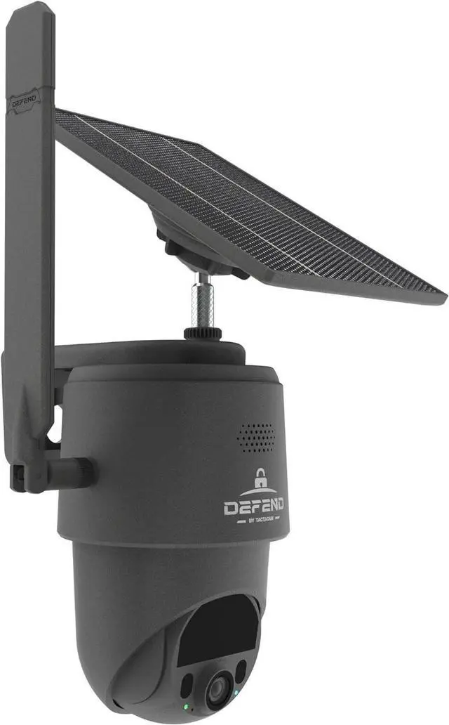 Alt view image 2 of 7 - TACTACAM  Defend 360 Cellular Security Camera, 4K Photos, 1080p Video, Solar + Rechargeable Battery, 360° Pan/Tilt/Zoom, LTE Cellular, Motion Alerts, Weather Resistant Includes Case & Signs (4PK)