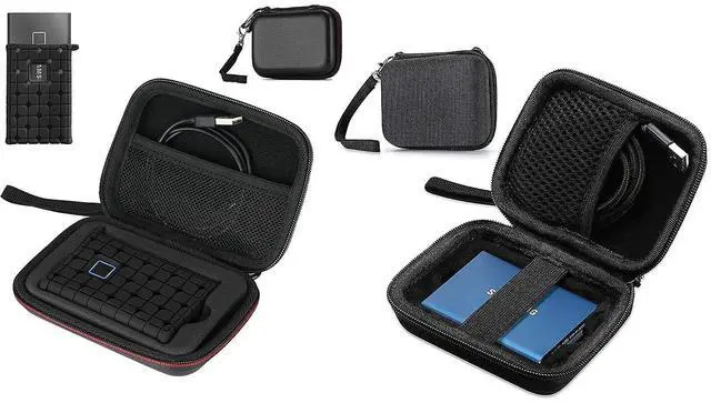 Main image of ProCase Samsung T7 / T7 Touch Portable SSD Carrying Case with Silicone Cover Bundle with ProCase Carrying Case