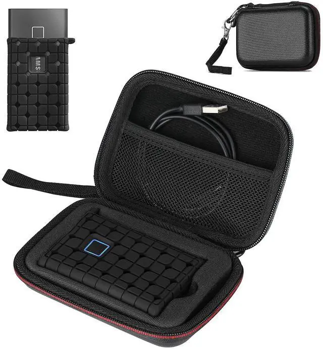 Alt view image 2 of 5 - ProCase Samsung T7 / T7 Touch Portable SSD Carrying Case with Silicone Cover Bundle with ProCase Carrying Case