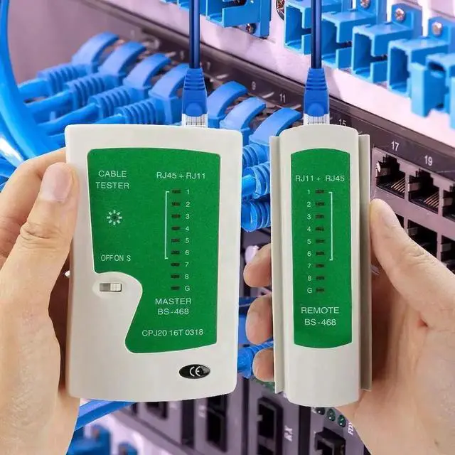 Alt view image 2 of 7 - JVFYI RJ45 Crimp Tool Kit, 50 PCS RJ45 Connectors, 50 PCS Covers, 1 Cat5 Cat5e Ethernet Crimping Tool, 1 RJ45 Tester and 1 Mini Wire Stripper, RJ11, 6P/ RJ12, 8P/ RJ45 Crimp Tool Set