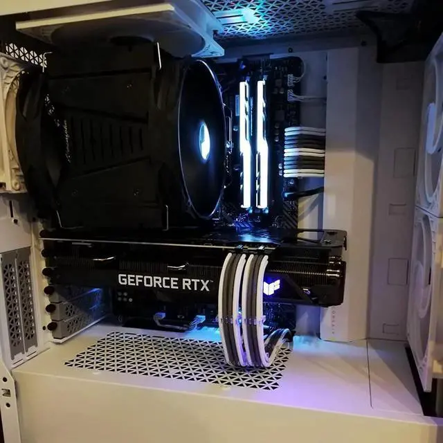 Alt view image 4 of 4 - JVFYI PSU Cable Extension Kit 30CM Length with Combs,1x24Pin/2x8Pin(4+4) EPS/3x8Pin(6P+2P) PCI-E/PC Sleeved for ATX Power Supply White - Grey