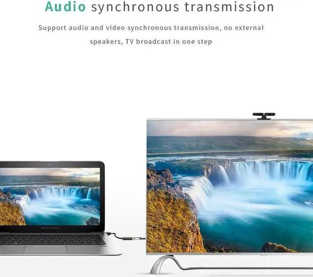 Alt view image 5 of 7 - DisplayPort to HDMI 4K, Gold-Plated DP Display Port to HDMI Adapter (Male to Female) Compatible for Computer Monitor, TV, Projector- 1 Pack 2 Pack