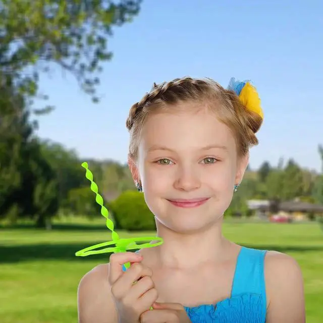 Alt view image 6 of 6 - Toys Flying Discs - Twist Disc Flyer Saucers with Launchers for Party Favors and Prizes Outdoor Toy - 40 Sets