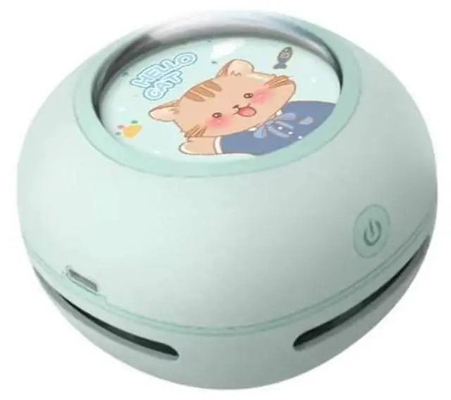 Main image of Mini Vacuum Cleaner Lovely 360 Degree Rotatable Rechargeable Desktop Debris Cleaner Customizable Photo Wireless Keyboard Cleaner