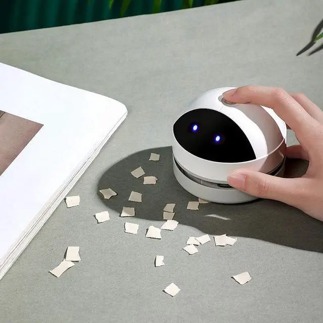 Alt view image 2 of 6 - Rechargeable Handheld Mini Crumb Vacuum Cleaner Desktop Dust Sweeper Cordless Dusting Brush for Keyboard Car Home Office Drawer