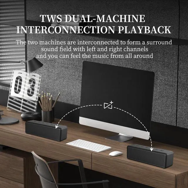 Alt view image 4 of 6 - X5 Plus 40W Wireless Speakers IPX6 Waterproof Portable Speaker BT5.3 Hi-Fi Bass Support TWS Aux/TF Card Built in Mic