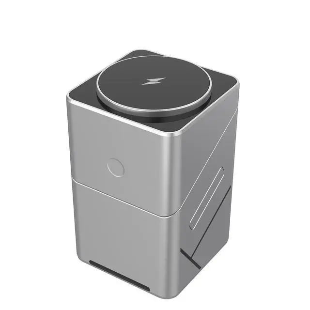 Alt view image 4 of 5 - 4-in-1 Strong Magnetic 15W Fast Charging Night Light Wireless Desktop Charger Multi-Functional Magic Adapter Mobile Phones