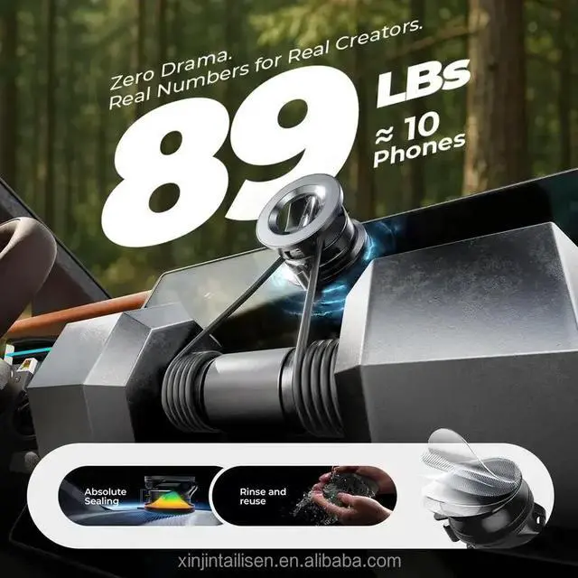 Alt view image 4 of 7 - Magnetic Car Phone Holder Electric Suction Auto Adsorption Mobile Mount 360 Rotatable Stand for iPhone 17 16 Pro