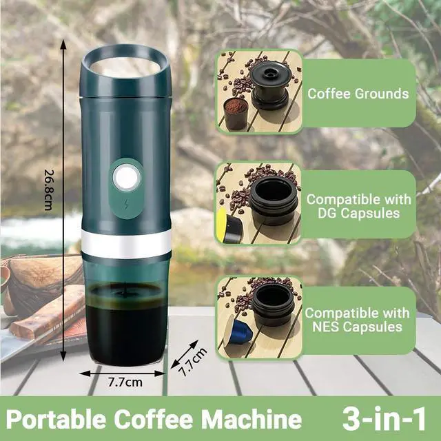 Alt view image 5 of 5 - Mini Espresso Coffee Machine French Stainless Steel 9600mAH Rechargeable Battery ODM OEM Personalized Customization Compact