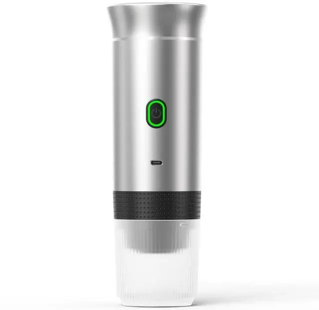 Main image of Portable Espresso Electric Small Wireless Heating Pump Cross-Border Capsule Coffee Machine Manual Power Source Silver