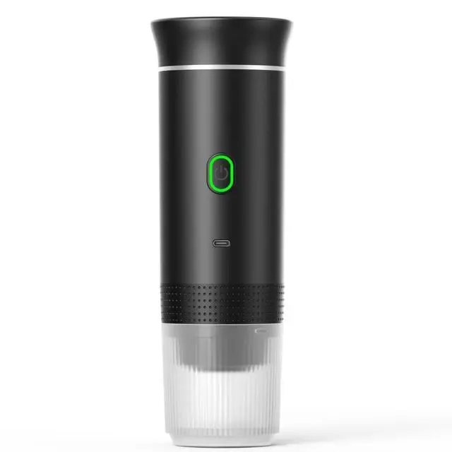 Alt view image 2 of 6 - Portable Espresso Electric Small Wireless Heating Pump Cross-Border Capsule Coffee Machine Manual Power Source Silver