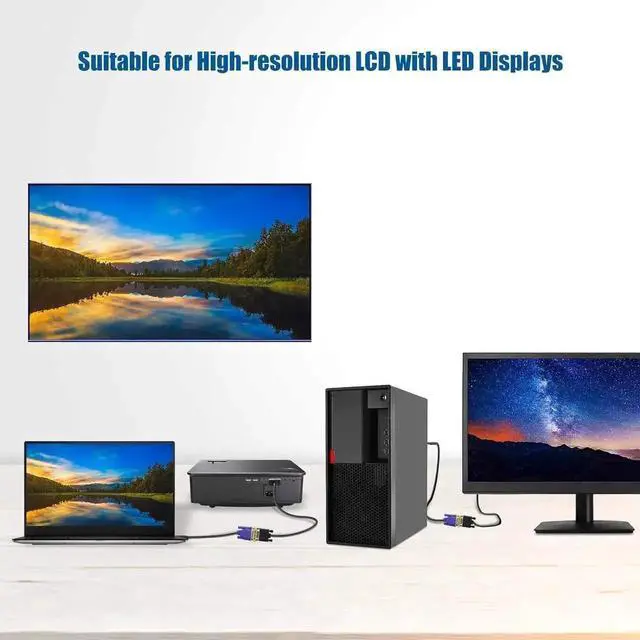 Alt view image 5 of 5 - VGA Coupler, 2 Pack VGA SVGA Connector 15 Pin Female to Female Mini Gender Changer Adapter