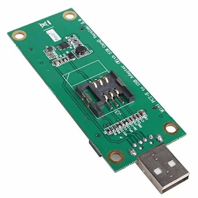 Alt view image 7 of 7 - Adapter Mini PCI-E Wireless WWAN to USB Adapter Card with SIM Card Slot Module Testing Tools for 3G/4G/5G LTE Wireless Module Modem Card