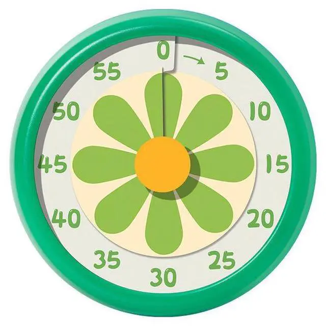Main image of 60 Minutes Visual Timer High Quality Kids Study Timer Manual Strong Mechanical Kitchen Timer With Magnet Green