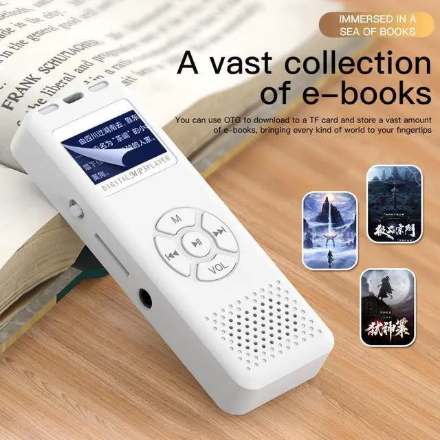 Alt view image 2 of 6 - MP3 student players, MP4 TF card speakers, mini walkmans, portable radios and music players Black - Bluetooth version 128GB