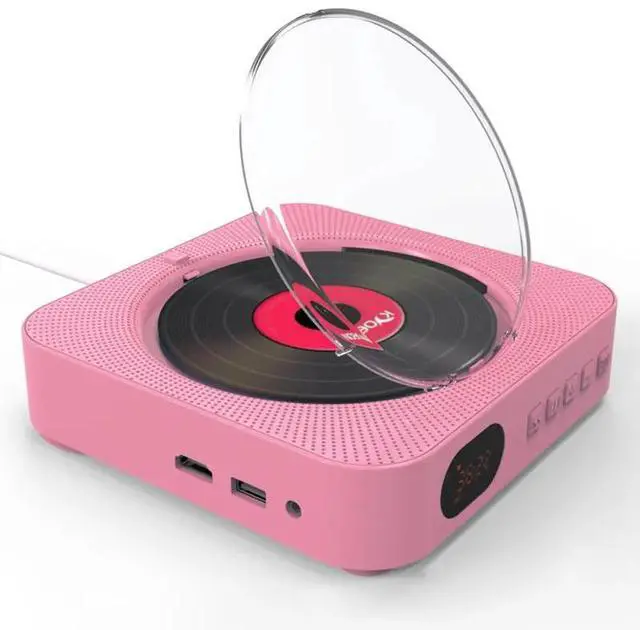 Main image of for for Player with 1080P LCD Display FM/Alarm USB Functions Pink