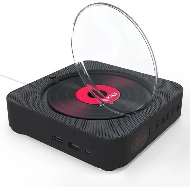 Main image of for for Player with 1080P LCD Display FM/Alarm USB Functions Black