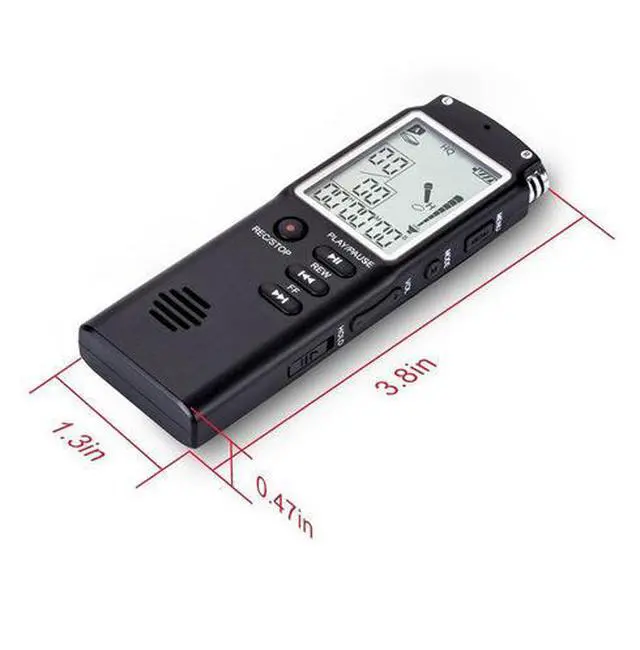 Alt view image 2 of 5 - Digital Voice Recorder Audio Recorder T60 Dictaphone Walkman MP3 Player VOR Big Screen Good Quality Audio Sound
