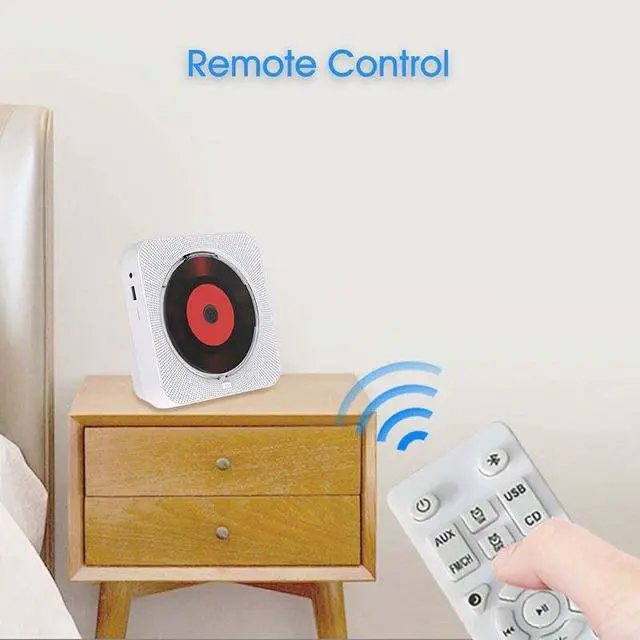 Alt view image 3 of 7 - Portable Home CD/DVD/VCD Player with Best Multi-Functional Features Black