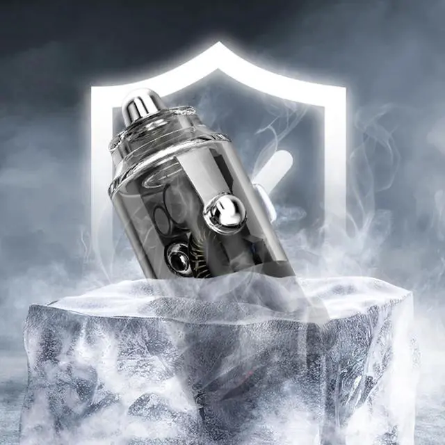 Alt view image 3 of 5 - C12P 30W QC3.0 Fast Charging USB Type-C Cigarette Lighter 12-24V Car Charger with Transparent Cyberpunk Design for Audi