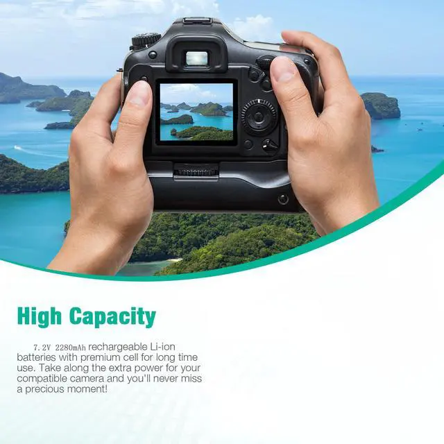 Alt view image 6 of 6 - 7.2V 2280mAh Li-ion Battery Digital Camera Battery NP-FZ100 NPFZ100 Battery for Sony ILCE-9 A7RIII A7r3 A9 A7RM3