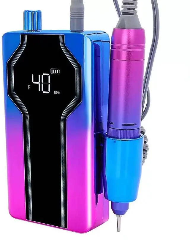 Main image of Professional Portable Nail Polish Machine High-Speed 0-40000rpm Multi-Plug Compatibility Two-in-One Unloader Bit Holder for Nail