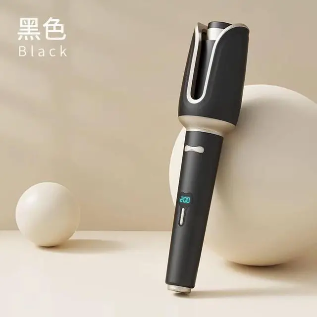 Alt view image 6 of 6 - Rotating Hair Curler Hair Curler Private Label Plastic Hair Curler Rose Automatic Curling Iron Purple EU