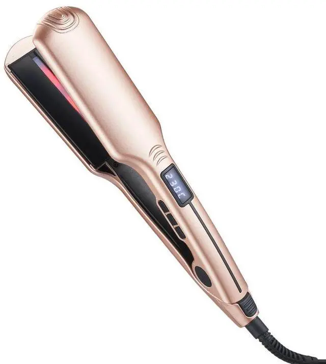 Alt view image 5 of 6 - Electric Hair Straightener LCD Display Ceramic Plates Ionic Infrared Straightening Board Home Use