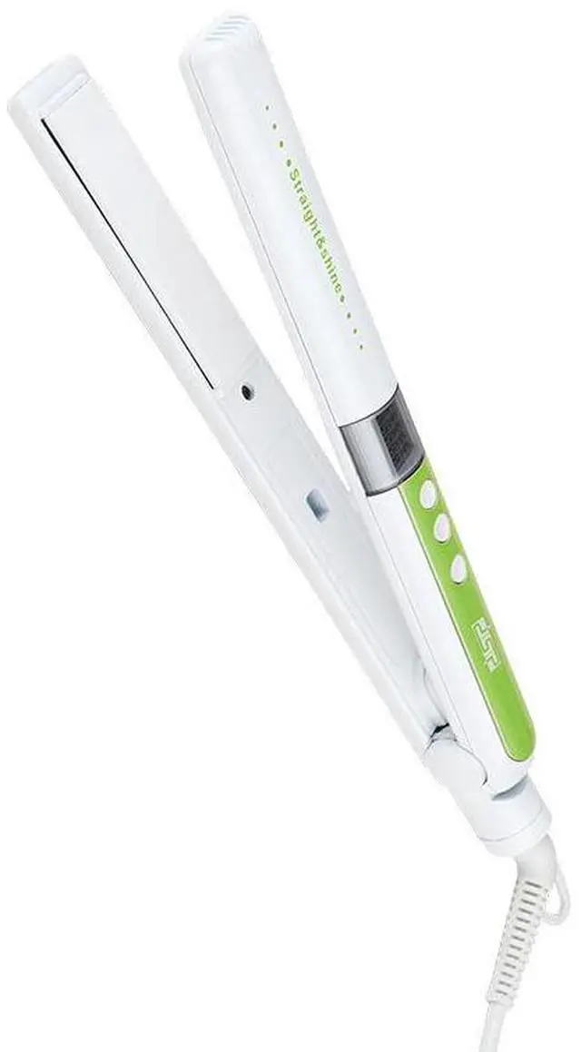 Main image of Portable Electric Ironing Board with DSP Hair Straightener Salon Equipment Dual-Use Roll & Clip LCD Display for Female Use Yellow