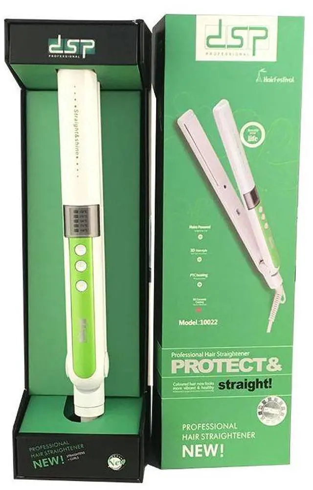 Alt view image 5 of 5 - Portable Electric Ironing Board with DSP Hair Straightener Salon Equipment Dual-Use Roll & Clip LCD Display for Female Use Yellow