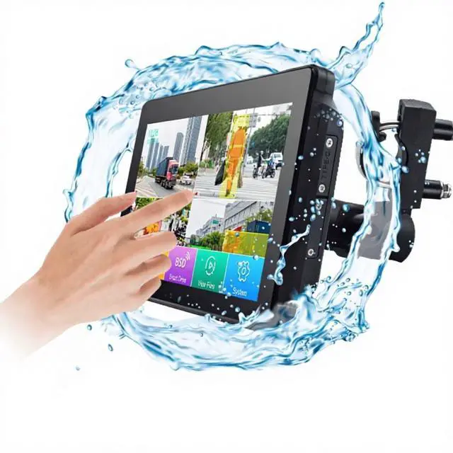 Alt view image 3 of 4 - 7 Inch IPS Waterproof Truck Dash Cam | 360 4-Camera 1080P HD Recorder with AI BSD 1 Year Warranty