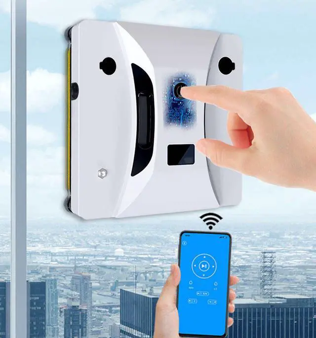 Alt view image 3 of 6 - Glass Window Cleaning Robot Machine Window Cleaner Robot Cleaner Electric Automatic Window Cleaner Robotic Fensterputzroboter UK