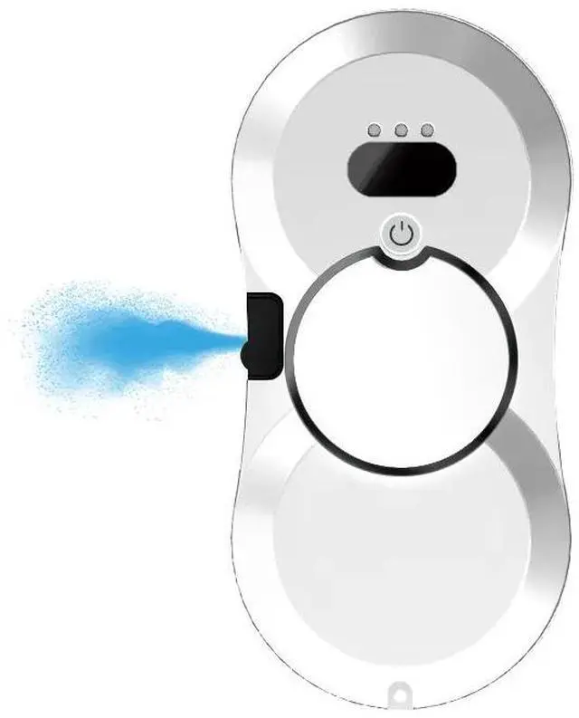 Main image of Smart Water Spray Vacuum Window Washer Robot Cordless Glass Cleaner Electric Window Cleaning Robot With Remote Control White US