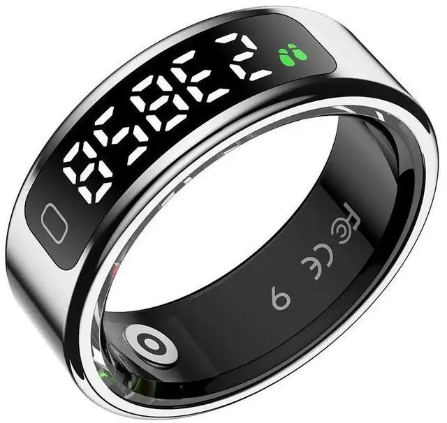 Main image of R11C Smart Ring Manufacturer Touch Smart Ring 2025 Water Proof Health Tracker Smart Ring with SDK Silver us standard no. 11 magnetic charging