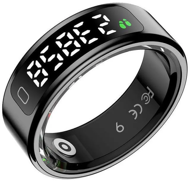 Alt view image 3 of 5 - R11C Smart Ring Manufacturer Touch Smart Ring 2025 Water Proof Health Tracker Smart Ring with SDK Silver us standard no. 11 magnetic charging